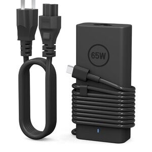 65W Black Power Adapter with Cable, type C